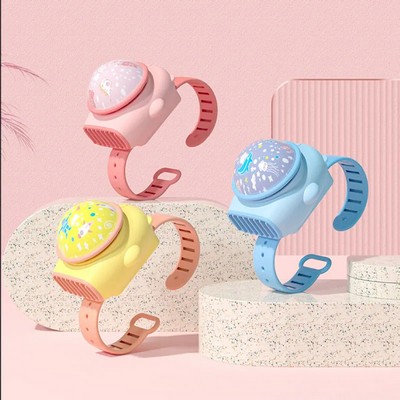Mini USB Rechargeable Kids Smart Cooling Fan With Projector Function