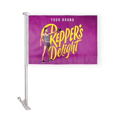10.5" x 15" ePoly Custom Digital Car Flag