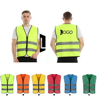 igh Visibility Vest with Reflective Strips