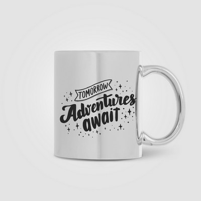 Deco - 11 oz. Metallic Ceramic Mug - Silkscreen