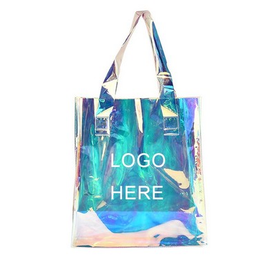 Clear Pvc Laser Hologram Tote Bag