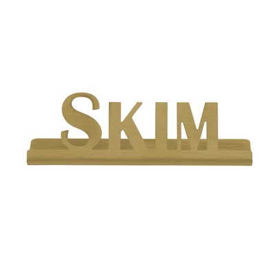 Laser Cut Vintage Gold Table Sign (Skim)