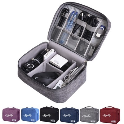 Large Capacity Travel Electronics Organizer Bag