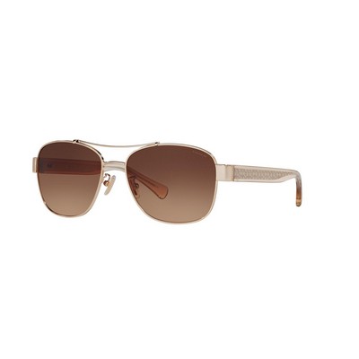 Coach® Women's Gold/Brown Sunglasses