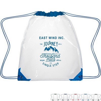 Clear Drawstring Backpack ( 12'' x 12'' )