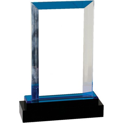 Blue Fusion Rectangle Impress Acrylic Award 8"