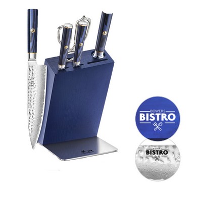 Cangshan 6-Piece KITA Series HUA Knife Block Set - Blue