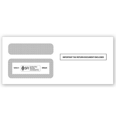 Double-Window Envelopes - for 1099 Forms, Self-Seal