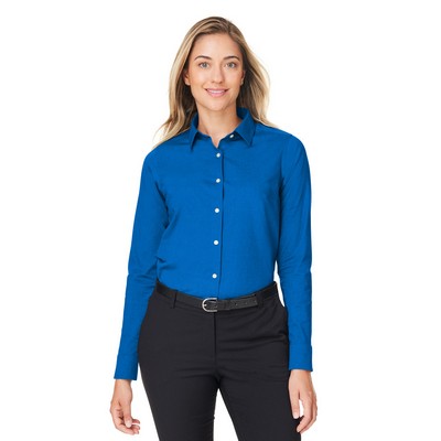 Devon and Jones® Women's CrownLux Performance® Spencer Poplin Dress Shirt