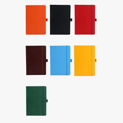 Custom A5 Recyclable Tie Notebook- With Pocket and Eraser