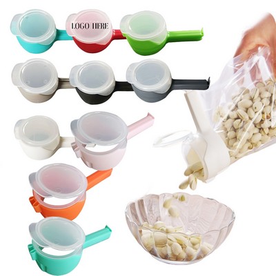 Food Storage Sealing Clips W/ Pouring Spouts