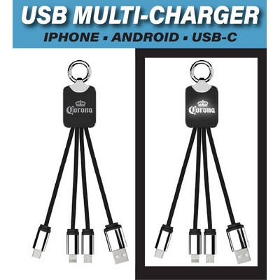 3" 1 Light Up Charging Cable