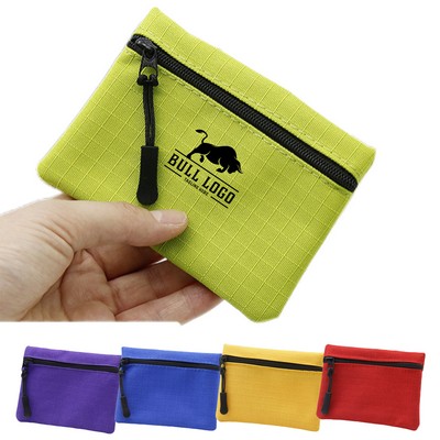 Oxford Cloth Mini Zipper Coin Purse