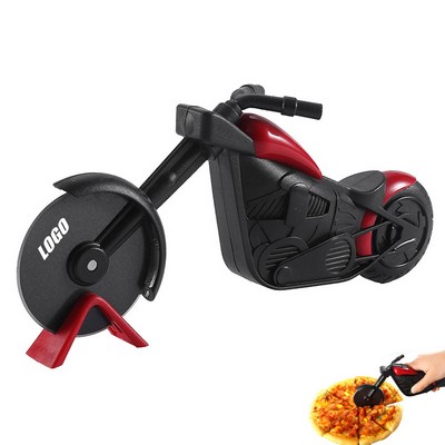 Motorcycle Themed Pizza Cutter Roller with Stainless Steel Blade