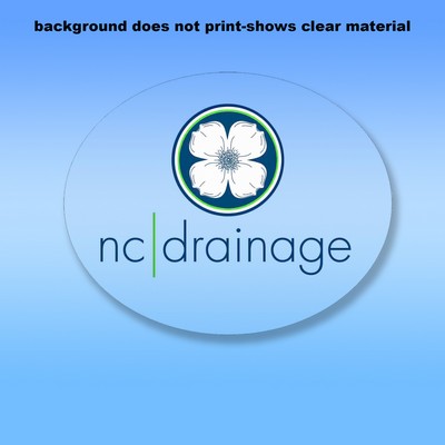 Clear Removable Glass Decals (10"X9.5") - Removeable. Repositionable. Custom Shape