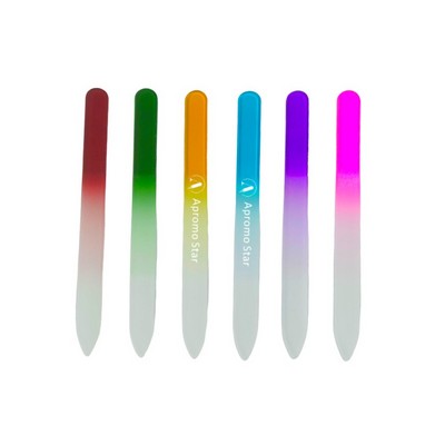 Double-Sided Etched Surface Glass Nail File