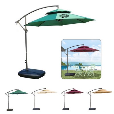 10' Cantilever Offset Umbrella with Water Injection Base