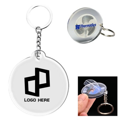 Acrylic Round Keychain