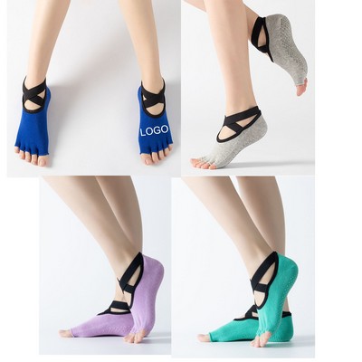 Five Finger Strap Yoga Socks