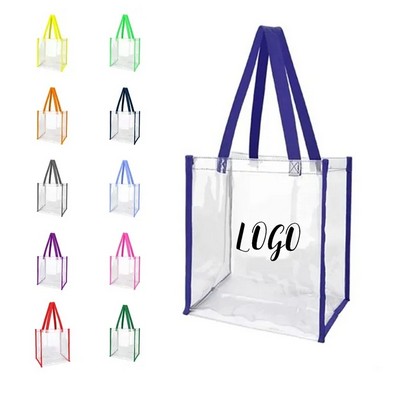 Clear Fashion PVC Stadium Tote Bag