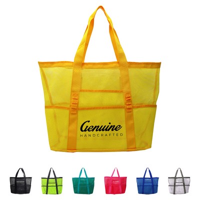 Ventilated Mesh Beach Tote Bag
