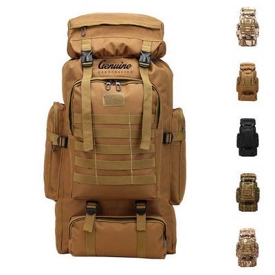80L Camouflage Tactical Hiking Backpack