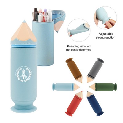 Silicone Lightweight Waterproof Zipper Pencil Pouch