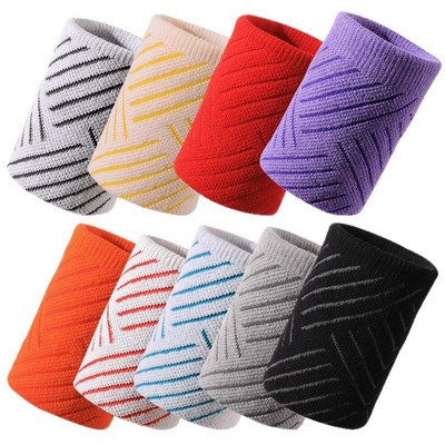 Jacquard Cotton Wristband Sport Wrist Band