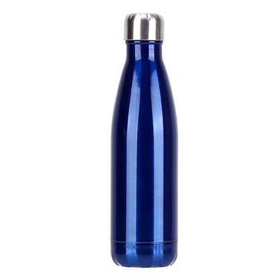 Cola-Style Double Wall Stainless Steel Water Bottle, 17 Oz.