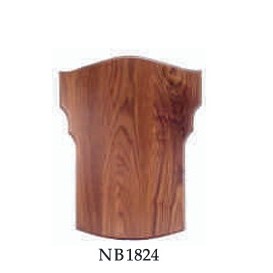 Walnut Shield Plaque with Rosewood finish - 18" x 24"