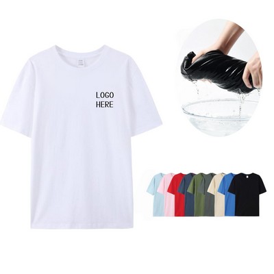 Cotton Round Neck Short Sleeve T-shirt