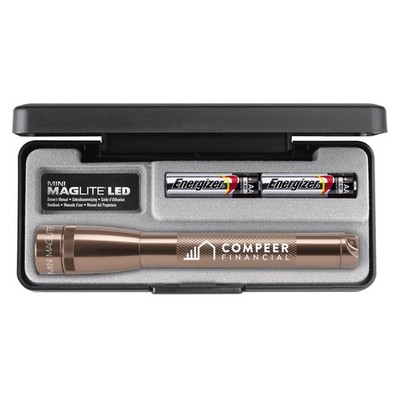 Copper Genuine "AA" Mini LED Mag-Lite® Flashlight