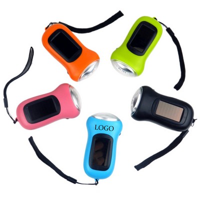 LED Mini Rechargeable Solar Powered Flashlight