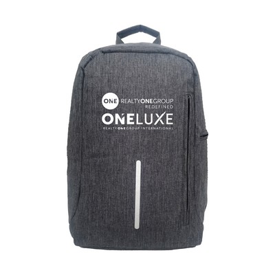 15.6 " Anti-Theft Laptop Backpack In Premium Melange Gray