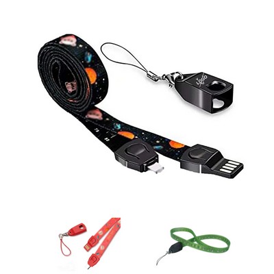 3-in-1 Lanyard USB Charger
