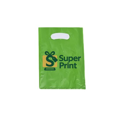 PE Clothing Die Cut Flat Plastic Handbag