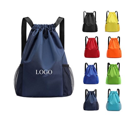 Metal Mesh Drawstring Backpack