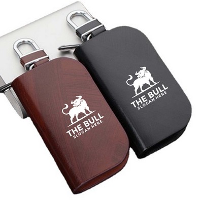 PU Car Key Sleeve Zipper Bag