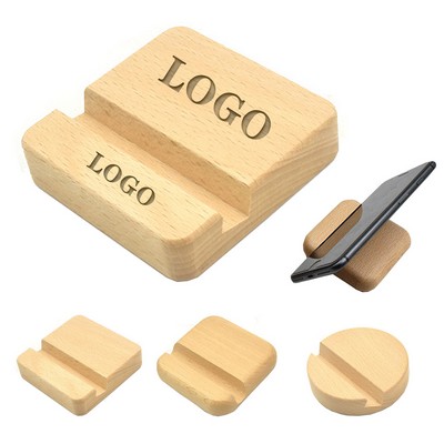 Wooden Desktop Cell Phone Stand