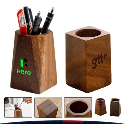 Grainfort Walnut Wood Pen Holder