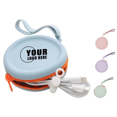 Round Silicone Key Coin Pouch Soft