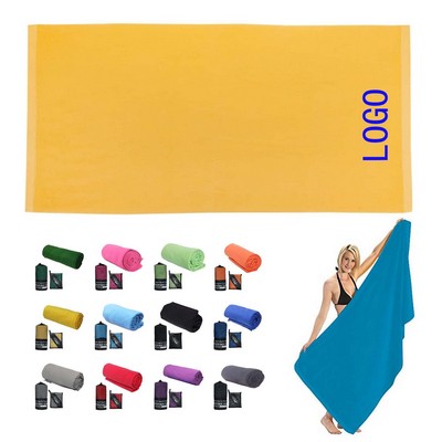 Microfiber Double-Sided Fleece Sports Towel