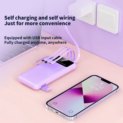 10000mAh USB-C Power Bank with LED Display