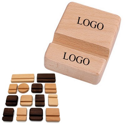 Double Sided Bamboo Phone Stand