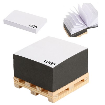 Wooden Tray Sticky Note Pad