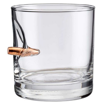 Bullet 308 Embedded Rocks Glass