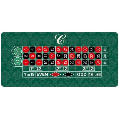 94" Deluxe Rubber Blackjack Table Top with Carry Bag