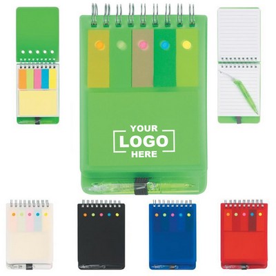 Branded Spiral Sticky Note Jotter