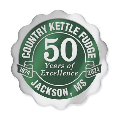 Fosler® Seals Digital Anniversary Scallop Round Seals