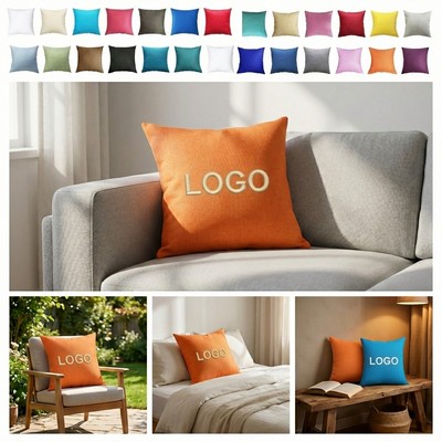 Imitation Linen Sofa Cushion